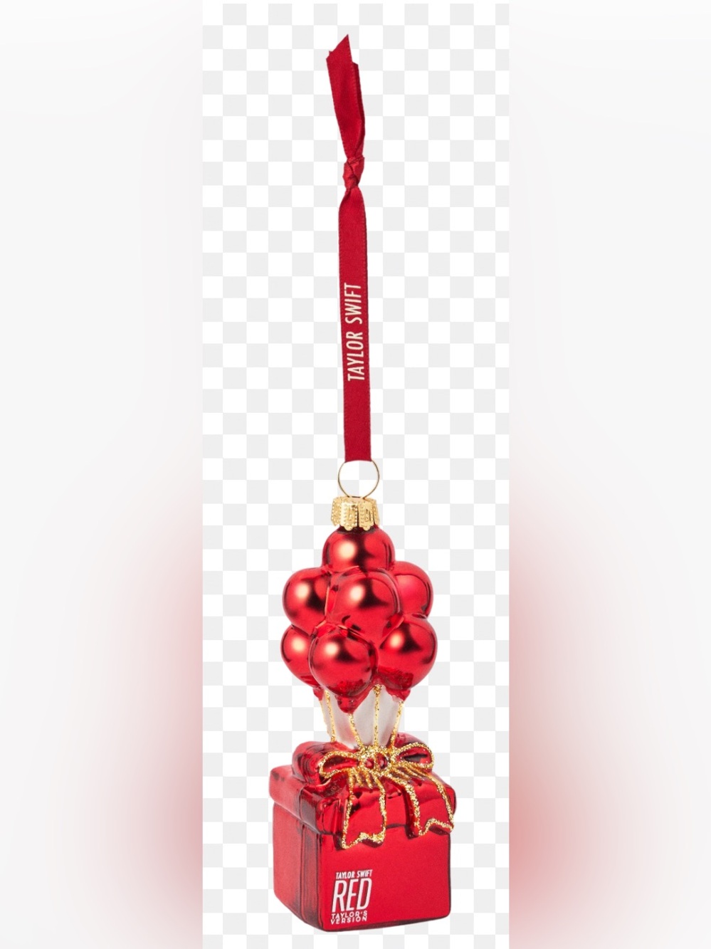 Taylor Swift Holiday 2025 Red Balloon Ornament NEW